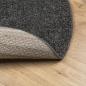 Preview: Teppich Shaggy Hochflor Modern Anthrazit Ø 80 cm