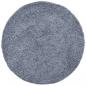 Preview: Teppich Shaggy Hochflor Modern Blau Ø 100 cm