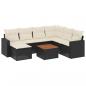 Preview: 8-tlg. Garten-Sofagarnitur mit Kissen Schwarz Poly Rattan