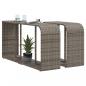 Preview: Outdoor-Rgale 2 Stk. Grau Poly Rattan