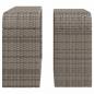 Preview: Outdoor-Rgale 2 Stk. Grau Poly Rattan