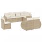 Preview: 8-tlg. Garten-Sofagarnitur mit Kissen Beige Poly Rattan