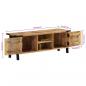 Preview: TV-Schrank 110x35x40 cm Massivholz Mango