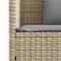 Preview: Gartenbank mit Kissen Beige Poly Rattan