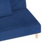 Preview: Schlafsofa 2-Sitzer mit 2 Kissen Blau Stoff