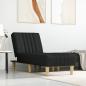 Preview: ARDEBO.de - Chaiselongue Schwarz Stoff