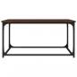 Preview: Couchtisch Braun Eichen-Optik 80x50x40 cm Holzwerkstoff Eisen