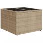 Preview: 7-tlg. Garten-Sofagarnitur mit Kissen Beige Poly Rattan