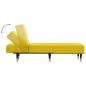 Preview: Chaiselongue Gelb Samt