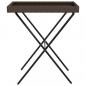 Preview: Tabletttisch Klappbar Braun 65x40x75 cm Poly Rattan