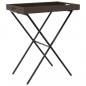 Preview: Tabletttisch Klappbar Braun 65x40x75 cm Poly Rattan