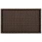 Preview: Tabletttisch Klappbar Braun 65x40x75 cm Poly Rattan