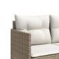 Preview: Sonnenliege mit Kissen Beige Poly Rattan