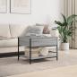 Preview: Couchtisch Grau Sonoma 70x50x50 cm Holzwerkstoff und Metall