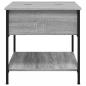 Preview: Couchtisch Grau Sonoma 70x50x50 cm Holzwerkstoff und Metall