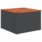 Preview: 10-tlg. Garten-Sofagarnitur mit Kissen Schwarz Poly Rattan