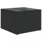 Preview: 5-tlg. Garten-Sofagarnitur mit Kissen Schwarz Poly Rattan