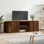 Preview: ARDEBO.de - TV-Schrank Braun Eichen-Optik 120x34x37 cm Holzwerkstoff