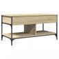 Preview: Couchtisch Sonoma-Eiche 100x50x50 cm Holzwerkstoff und Metall