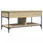 Preview: Couchtisch Sonoma-Eiche 100x50x50 cm Holzwerkstoff und Metall