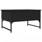 Preview: Couchtisch Schwarz 70x50x40 cm Holzwerkstoff und Metall