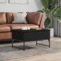 Preview: Couchtisch Schwarz 70x50x40 cm Holzwerkstoff und Metall