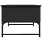 Preview: Couchtisch Schwarz 70x50x40 cm Holzwerkstoff und Metall