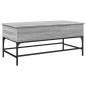 Preview: Couchtisch Grau Sonoma 100x50x45 cm Holzwerkstoff und Metall