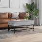 Preview: Couchtisch Grau Sonoma 100x50x45 cm Holzwerkstoff und Metall