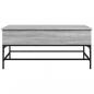 Preview: Couchtisch Grau Sonoma 100x50x45 cm Holzwerkstoff und Metall