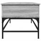 Preview: Couchtisch Grau Sonoma 100x50x45 cm Holzwerkstoff und Metall