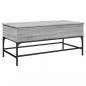 Preview: Couchtisch Grau Sonoma 100x50x45 cm Holzwerkstoff und Metall