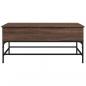 Preview: Couchtisch Braun Eichen-Optik 100x50x45 cm Holzwerkstoff Metall