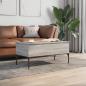 Preview: Couchtisch Grau Sonoma 100x50x45 cm Holzwerkstoff und Metall