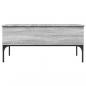 Preview: Couchtisch Grau Sonoma 100x50x45 cm Holzwerkstoff und Metall