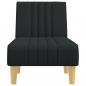 Preview: Chaiselongue Schwarz Stoff