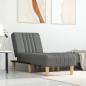 Preview: ARDEBO.de - Chaiselongue Dunkelgrau Stoff