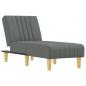 Preview: Chaiselongue Dunkelgrau Stoff