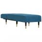 Preview: Chaiselongue Blau Samt