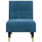 Preview: Chaiselongue Blau Samt