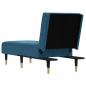 Preview: Chaiselongue Blau Samt