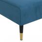 Preview: Chaiselongue Blau Samt