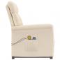 Preview: Massagesessel Elektrisch Beige Mikrofaser