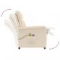 Preview: Massagesessel Elektrisch Beige Mikrofaser