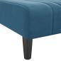 Preview: Schlafsofa in L-Form Blau 260x140x70 cm Samt