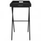 Preview: Tabletttisch Klappbar Schwarz 65x40x75 cm Poly Rattan