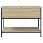 Preview: Couchtisch Sonoma-Eiche 70x50x50 cm Holzwerkstoff und Metall