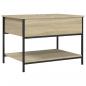 Preview: Couchtisch Sonoma-Eiche 70x50x50 cm Holzwerkstoff und Metall