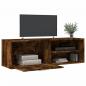 Preview: TV-Schrank Räuchereiche 120x34x37 cm Holzwerkstoff