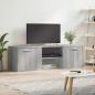 Preview: ARDEBO.de - TV-Schrank Grau Sonoma 120x34x37 cm Holzwerkstoff